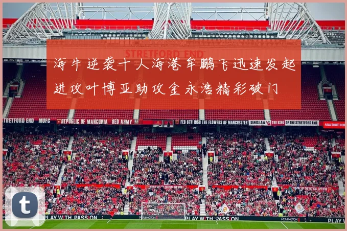 海牛逆袭十人海港牟鹏飞迅速发起进攻叶博亚助攻金永浩精彩破门